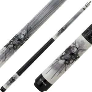  Eight Ball Mafia Cues by Action   Skull with White Rays 