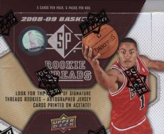 2008/09 Upper Deck SP Rookie Threads Basketball Hobby Box