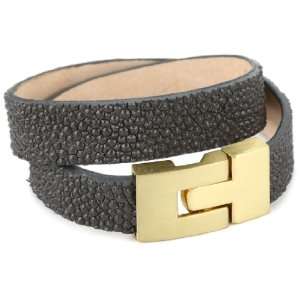    Leighelena Jigsaw Cement Stingray Wrap Cuff Bracelet Jewelry