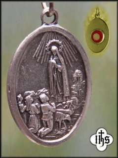 Our Lady of FATIMA Relic St Medal Pendant + 925 Chain  