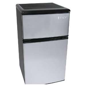   Steel Energy Star 3.2 Cu. Ft. Fridge / Freezer