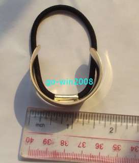  Ponytailer Smooth Gold Tone Metal Hair Cone Tie Pony Tail Holder
