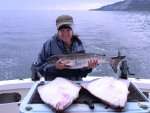 Kachemak Bay, Homer, Alaska, 2011, my catch king salmon and two 