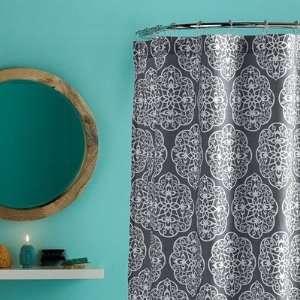  Harmony Shower Curtain in Storm Grey