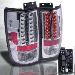  97 98 99 00 01 02 Ford Expedition LED Tail Lights   Chrome 