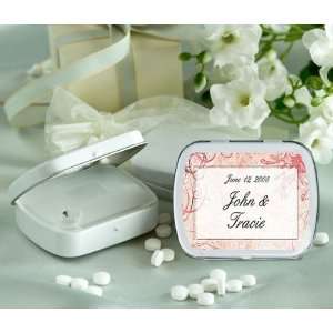Wedding Favors Picture Frame Design Personalized Glossy White Hinged 