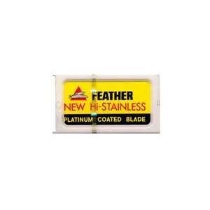  Feather Hi Stainless DE Blades  Pack of 50 Health 