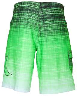Mens Hurley Render 2Way Stretch Board Shorts Neon Green Multiple 