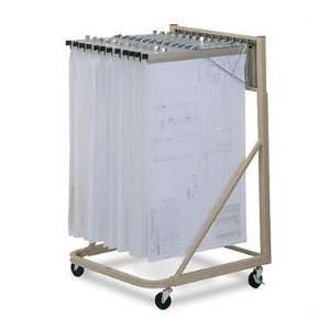   Files Rolling Stand with Hangers and Clamps Maximum Filing Width 36