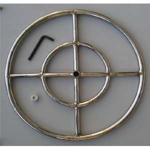  Fire Pit Ring, 18 Diameter Stainless Steel Burner Ring 