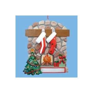   of 2 Stocking Christmas Ornaments for Personalization