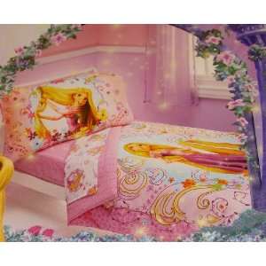  Disney Rapunzel 4 Piece Toddler Bed Set, Pink Baby