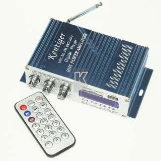 USB SD DVD  FM Car Motorcycl Amplifier 20W+20W Remote Control 