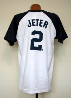 New York Yankees MLB Player Name and Number Jersey Style T shirt Jeter 