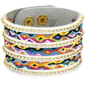  Presh Multi Color Friendship Leather Bracelet Jewelry