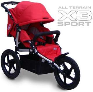  Tech All Terrain X3 Sport ALPINE RED Jogging Child Stroller  