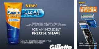 Gillette Fusion ProGlide Clear Shave Gel   Transparent And Non Foaming 
