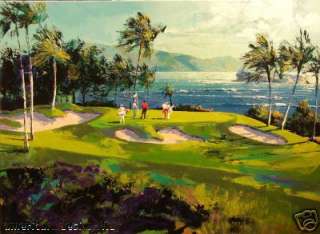 Malcolm Farley Maui Golf Giclee Canvas HAND SIGNED READY TO SHIP MAKE 