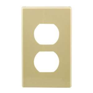    GE 40221 Ivory Duplex Receptacle Wall Plate