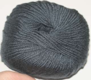 Rich, dark steel blue yarns are wrapped together in this beautiful 