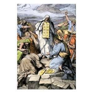  Moses Giving the Tablets with the Ten Commandments to the 