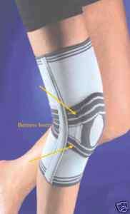NEW GENUMAX KNEE SUPPORT BRACE WITH SILICON INSERT *  