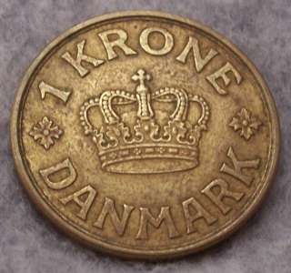1938 Denmark Krone King Christian X Copenhagen ws  