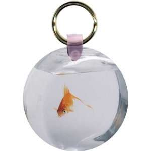  Goldfish in Bowl Art Key Chain   Ideal Gift for all 