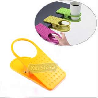 NW Yellow Lap Table Folder Reading Desk Cup Holder Clip  