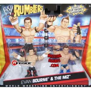  EVAN BOURNE & THE MIZ WWE RUMBLERS WWE Toy Wrestling 