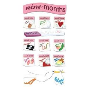  9 Months Pregnancy Jolees Boutique Le Grande Sticker 50 