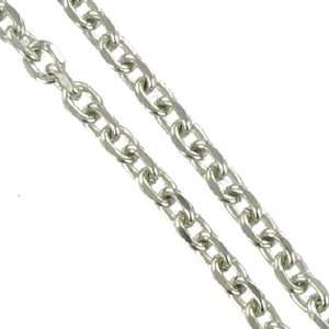 Silver Tone Cable Link 13 Pocket Watch Fob Chain  