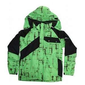  Ride Hemi Insulated Snowboard Jacket Green Worn Out Plaid 