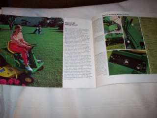   John Deere 70 110 112 140 Lawn Tractor Brochure 56 57 90 Riding Mower