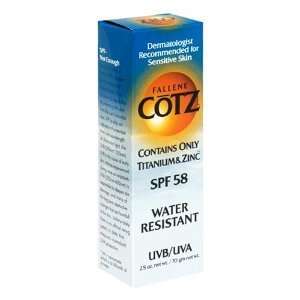  Cotz Sunscreen, Water Resistant SPF 58   2.5 oz (70 g 