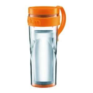  Bodum H2O Travel Mug with Clip Handle, 15 oz., Orange 
