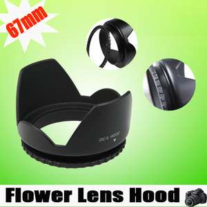 67 67mm Flower Crown Lens Hood for Nikon Canon Olympus  