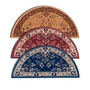   Oriental Style Large Half Round Hearth Rugs   Set Of 3