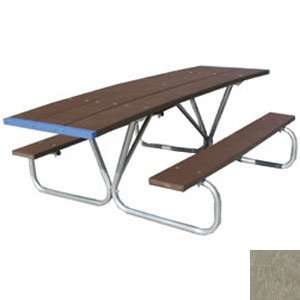 Eagle One 8 in Handicap Recycled Plastic Picnic Table with Metal Frame 