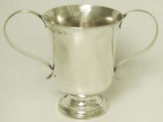 Newcastle Sterling Silver Two Handled Cup with Incuse Head   Georgian 