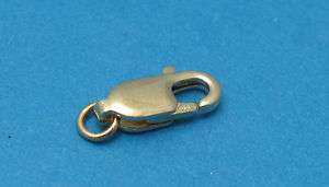 14k Solid Yellow Gold LOBSTER CLASP with Jump Ring   Lg  
