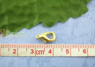 FREE S&H 100Pcs Gold Plated lobster Parrot Clasps12x6mm  