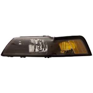  Ford Mustang 99 04 Crystal Headlamps Black Amber   (Sold 