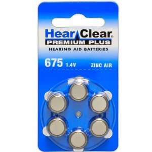  60 Hearclear Hearing Aid Batteries Size 675 Health 