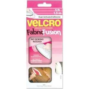  Velcro Fabric Fusion Heat Activated Adhesive White 3/4 X 