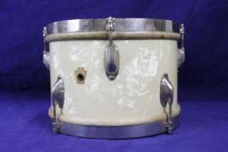 Vintage Late 40s Pre Ludwig WFL 4 Piece Drums Drum Set Kit Pearl Wrap 