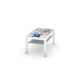 spongebob Hiphop Yeah White Decal for IKEA Pax Coffee Table Rectangle