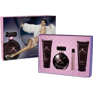  Kim Kardashian 4pc Set with 3.4oz Fragrance Beauty