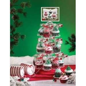 75 Piece Holiday Treats Cupcake Candles & Plates with 