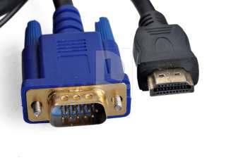   Male to VGA Male HD15 Adapter Gold plated Cable for PC HDTV TV DVD